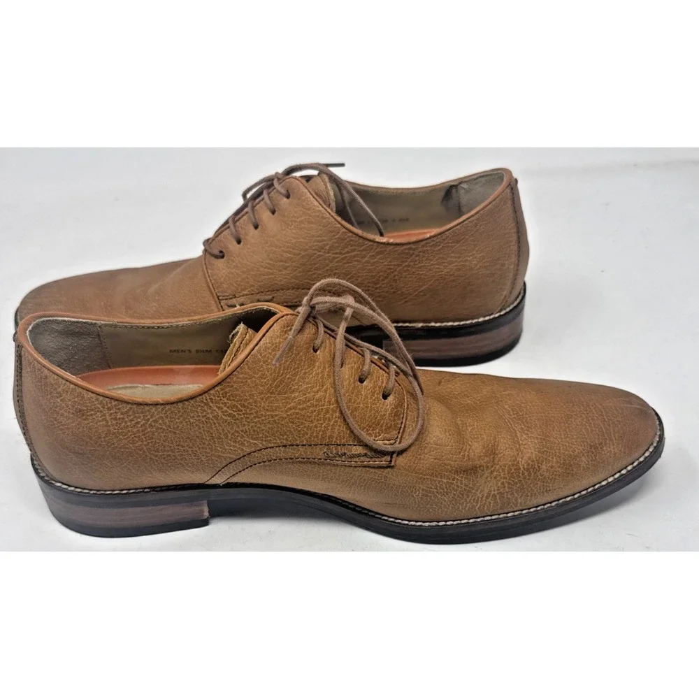 Cole Haan Grand.OS Men's Size 9.5  Tan Leather Oxford C12229